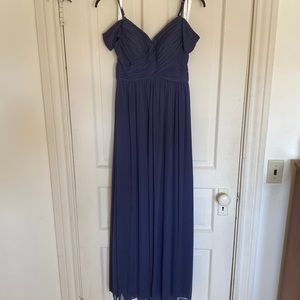 Azazie Aja bridesmaid dress in Stormy size A2